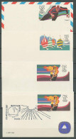 USA 1983/1984 Olympic Games Los Angeles / Sarajevo 4 Commemorative Postcards - Verano 1984: Los Angeles