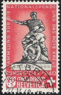 Schweiz Suisse 1940: "Calven" Variante HELLROT ROUGE-CLAIR Zu WII 5c Mi 366a Yv 351a ⊙ GLATTBRUGG 27.V.40 (Zu CHF 50.00) - Varietà