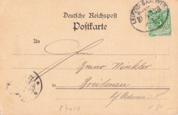 Bahnpost (Ambulant; R.P.O./T.P.O.) Leipzig-Saalfeld (ZA2474) - Cartas & Documentos