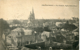 CPA -  CHATEAUROUX - VUE GENERALE, EGLISE NOTRE-DAME - Chateauroux