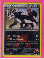 Carte Pokemon Francaise 2015 Xy Double Crisis 19/34 Grahyena 100pv Brillante Occasion - XY