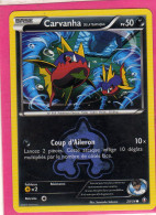 Carte Pokemon Francaise 2015 Xy Double Crisis 20/34 Carvanha 50pv Bon Etat - XY