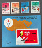 NIGERIA BIAFRA 1969 - NEUF**/MNH - SERIE COMPLETE - Mi 45 / 48 + BF3 - PAPE PAUL VI - OVERPRINT - CHRISTMAS NOEL - RARE - Nigeria (1961-...)