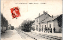 18 LA GUERCHE - Intérieur De La Gare - L'automotrice - La Guerche Sur L'Aubois