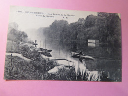 LE PERREUX, VAL DE MARNE, LES BORDS DE LA MARNE, EFFET DE BRUME, CPA - Le Perreux Sur Marne