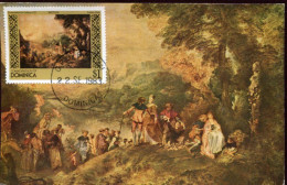 X0230 Dominica, Maximum 1983, Painting Of Jean Antoine Watteau,The Embarquement Pour Cythere - Sonstige & Ohne Zuordnung