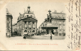 CPA -  BORDEAUX - PLACE DE LA BOURSE, FONTAINE DES TROIS GRACES - Bordeaux