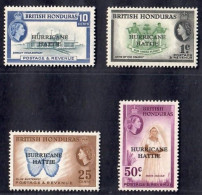 British Honduras 1962 Overprinted " HURRICANE HATTIE" 4V MNH - Brits-Honduras (...-1970)