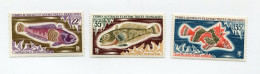 T. A. A. F. N°43 / 45 ** POISSONS - Unused Stamps