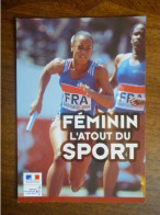 CPSM Non écrite -  MURIEL HURTIS COURSE DE RELAIS 4 X 100 M ATHLETISME SANTIAGO 2000 EQUIPE DE FRANCE FEMININE FEMININ - Atletiek