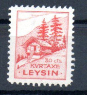 LEYSIN Taxe De Séjour Kurtaxe - Revenue Stamps