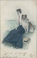 Az896 Cartolina Art Deco Liberty Donnina Woman Illustratore Artist M.m.vienne - Altri & Non Classificati