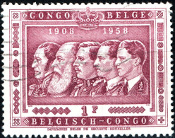 CONGO BELGA, BELGIAN CONGO, ANNESSIONE DEL CONGO, 1 Fr., 1958, FRANCOBOLLI USATI Scott:BE-CD 300, Yt:BE-CD 344 - Usati