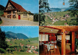 13521404 Emmetten Gasthaus Zur Eintracht Gaststube Seilbahn Panorama Emmetten - Autres & Non Classés