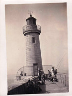 Photo Originale - 44  - LE CROISIC - Le Phare - Animée - Aout 1932 - Places