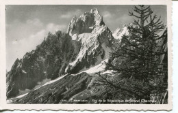 CPSM -  CHAMONIX - AIG. DE LA REPUBLIQUE ET GRAND CHARMOZ - Chamonix-Mont-Blanc