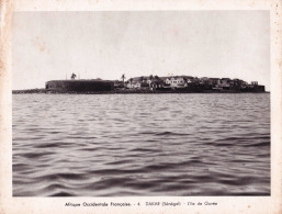 Gravure Photographique - Afrique Occidentale Francaise - DAKAR - L'ile De Gorée - Unclassified