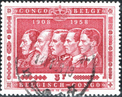 CONGO BELGA, BELGIAN CONGO, ANNESSIONE DEL CONGO, 3 Fr., 1958, FRANCOBOLLI USATI Scott:BE-CD 302, Yt:BE-CD 346 - Usati