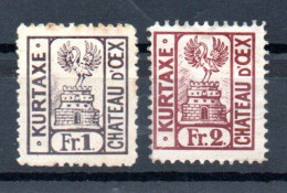 CHATEAU D'OEX Taxe De Séjour Kurtaxe - Revenue Stamps