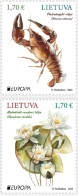 Lithuania.2024.Europa CEPT.Underwater Fauna And Flora.2 V. ** . - Mundo Aquatico