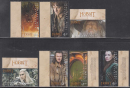 2014 New Zealand The Hobbit Film Movies Cinema TEXTURE Complete Set Of 7 MNH @ BELOW FACE VALUE - Nuovi