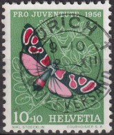 1956 Schweiz Pro Juventute ° Zum:CH J164,Yt:CH 582, Mi:CH 633, Widderchen, Schmetterling, Insekten - Gebraucht