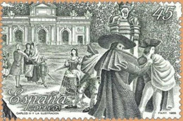España 1988 Edifil 2983 Sello ** Carlos III Y La Ilustración Puerta De Alcalá Y Fuente De Apolo Michel BL63 Yvert BF39 - Unused Stamps