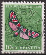 1956 Schweiz Pro Juventute ° Zum:CH J164,Yt:CH 582, Mi:CH 633, Widderchen, Schmetterling, Insekten - Oblitérés