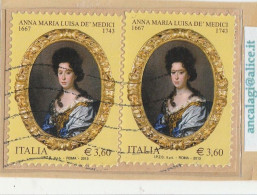 USATI ITALIA 2013 - Ref.1234A "ANNA MARIA LUISA DE' MEDICI" 2 Val. - - 2011-20: Usati