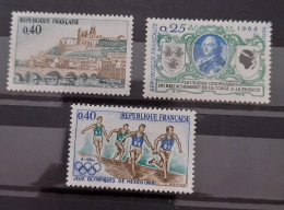France Yvert 1567-1572-1573** Année 1968 MNH. - Unused Stamps