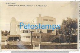 227740 ARGENTINA BUENOS AIRES OLAVARRIA EDIFICIO SOCIAL EN EL PARQUE GUERRERO POSTAL POSTCARD - Argentinien