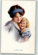 39741305 - A Childs Love Mutter Drueckt Ihre Blonde Tochter An Die Brust Carlton Publishing Co. No. 676/5 - Barber, Court