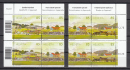 Suiza / Switzerland 2009 - Michel 2118-2120 - Blocks Of 4 ** MNH - Ongebruikt