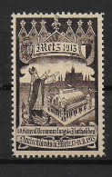 Deutsches Reich Metz 1913 General Versammlung Der Katholiken Spendenmarke Cinderella Vignet Werbemarke Propaganda - Etichette Di Fantasia