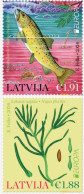 Latvia.2024.Europa CEPT.Underwater Fauna And Flora.2 V. ** . - Mundo Aquatico