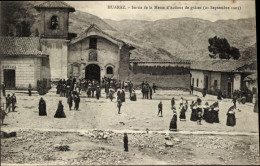 CPA Huaraz Peru, Sortie De La Messe D'Actions De Graces, 1903 - Pérou
