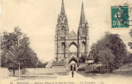 CPA - SOISSONS - ANCIENNE ABBAYE DE SAINT JEAN DES VIGNES (PRISE DE VUE PEU COMMUNE) - Soissons