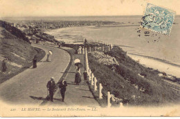 CPA - LE HAVRE - LE BOULEVARD FELIX FAURE (TRES BEAU ET RARE CLICHE) Ed. LL. - Ohne Zuordnung