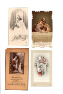 4  Images Pieuses De Communion. Voir Scan. - Godsdienst & Esoterisme