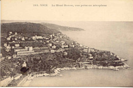 CPA - NICE - LE MONT BORON, VUE PRISE EN AEROPLANE (PARFAIT ETAT) - Cartas Panorámicas