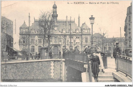AAMP6-93-0537 - PANTIN - Mairie Et Pont De L'ourcq - Pantin