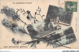 AAMP4-93-0360 - Amities De GARGAN PORTRAIT FEMME FLEURS - Livry Gargan