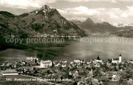 13628333 Beckenried Panorama Vierwaldstaettersee Rigi Hochfluh Und Mythen Becken - Autres & Non Classés