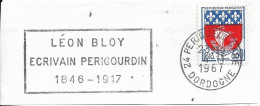 FRANCE. POSTMARK. WRITER LEON BLOY. PERIGUEUX. 1967 - 1961-....