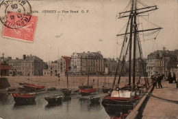 N°1153 W -cpa Jersey -Pier Road- - Andere & Zonder Classificatie