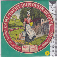 C1181 FROMAGE  CAMEMBERT MOULIN A EAU  DE GAYE PISCART MARNE 40 % - Cheese