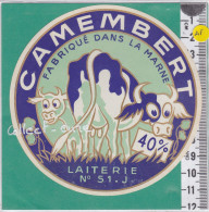 C1187 FROMAGE  CAMEMBERT  SAINT JEAN SUR MOIVRE MARNE 40 %  - Fromage