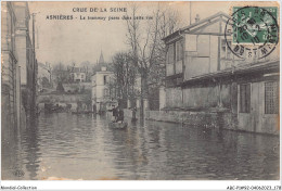 ABCP1-92-0090 - ASNIERES - Le Tramway Passe Dans Cette Rue - Asnieres Sur Seine