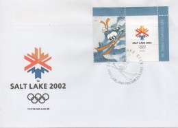 Slovenia, Olympic Games Salt Lake City 2002, Stamp + Vignette - Winter 2002: Salt Lake City