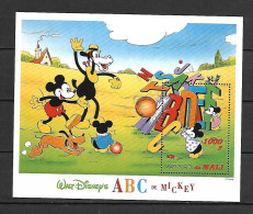 Disney Mali 1996 Mickey ABC MS #2 MNH - Disney